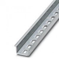 DIN rail, material: Galvanized, perforated, height 1