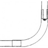 ALUMIINIPUTKEN KAARI JAPK40/160                     