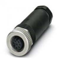 Sensor/actuator connector, female, straight, 8-pos.,