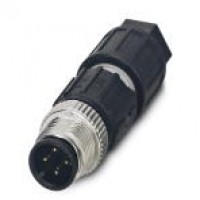 Sensor/actuator connector, male, straight, 4-pos., M