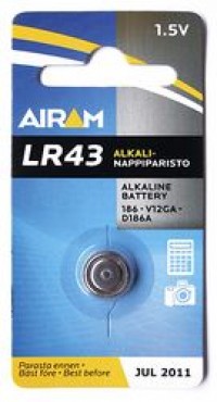 ERIKOISPARISTO LR43 B2 1,5V 2KPL                    